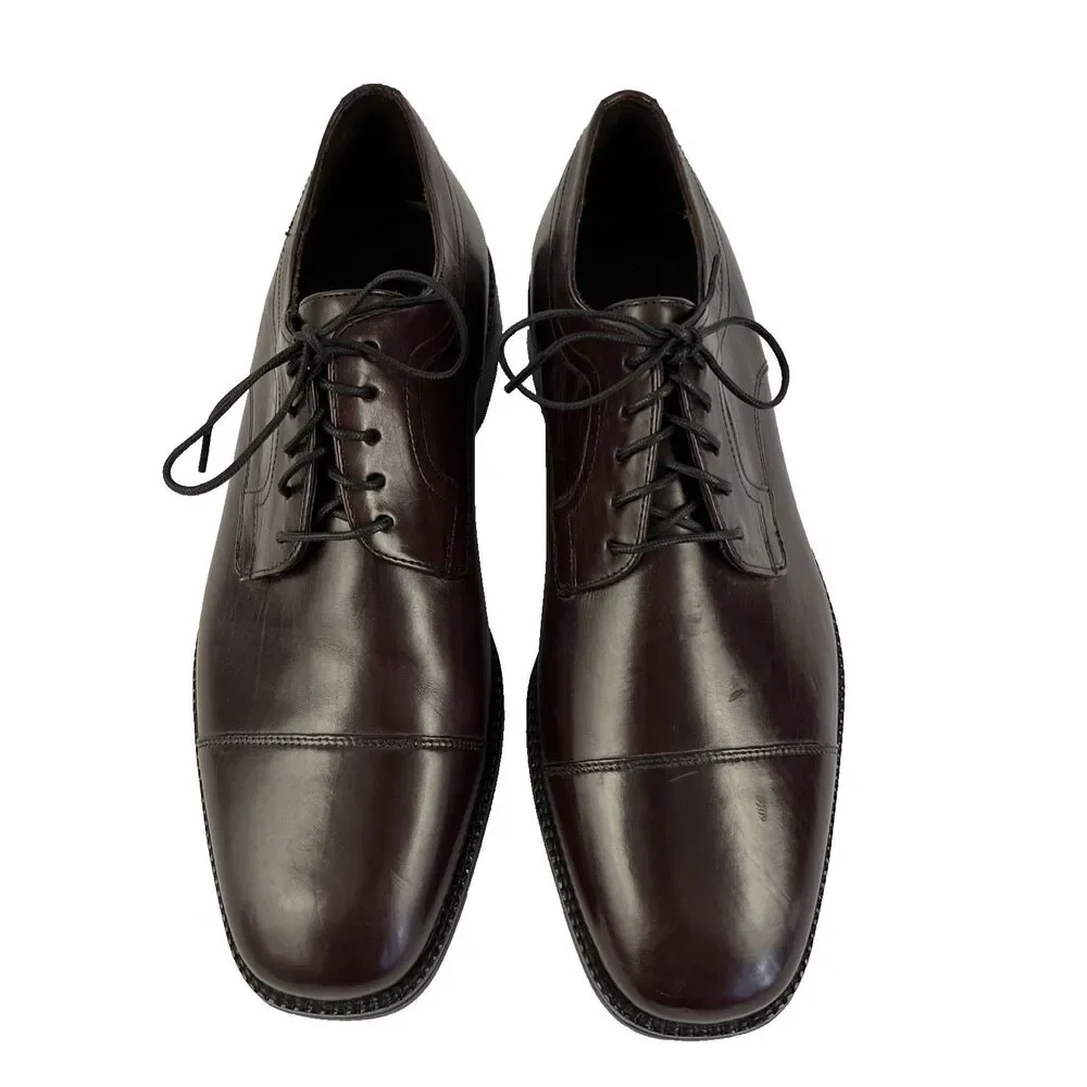Mens Cole Haan City Cap Toe Oxford Dress Shoes Sz 9.5 M Brown